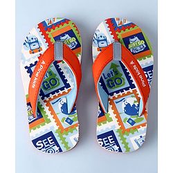 Pine Kids Slip On Text Printed Flip Flop - Multicolour