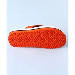 Pine Kids Slip On Flip Flops with Abstract Print - Orange