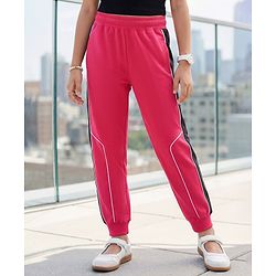 Pine Kids Knit Full Length Solid Lounge Pant - Red