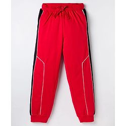 Pine Kids Knit Full Length Solid Lounge Pant - Red