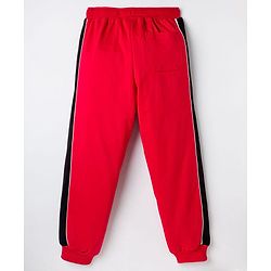 Pine Kids Knit Full Length Solid Lounge Pant - Red