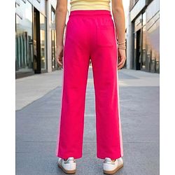 Pine Kids Knit Full Length Cut & Sew Track Pant with Lets Go Print - Red