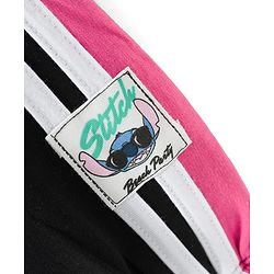 PINE KIDS DISNEY 100% Cotton Knit Half Sleeves T-Shirt & Pant Set With Stitch Graphics - Black