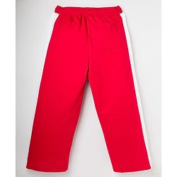 Pine Kids Knit Full Length Solid Lounge Pant - Red