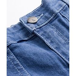 Pine Kids Woven Full Length Solid Denim Jeans - Light Blue
