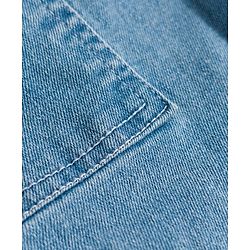 Pine Kids Denim Woven Full Length Solid Jeans With Cargo Pockets - Blue