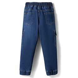 Pine Kids Denim Woven Full Length Solid Color Jeans - Navy Blue