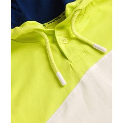 Pine Kids Cotton Knit Sleeveless Cut & Sew Hooded T-Shirt - Multicolor