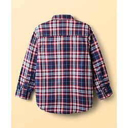 Pine Kids Cotton Woven Full Sleeves Checks Shirt With Printed Inner Tee - Multicolor