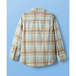 Pine Kids Cotton Woven Full Sleeves Checks Shirt With Printed Inner Tee - Multicolor