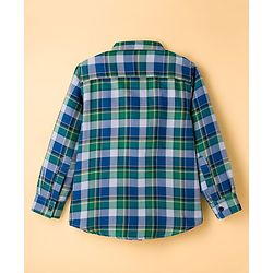 Pine Kids Cotton Woven Full Sleeves Checks Shirt With Printed Inner Tee - Multicolor
