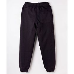 Pine Kids Knit Full Length Solid Lounge Pant - Black