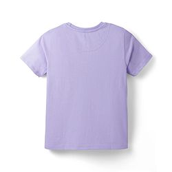 Pine Kids Disney Single Jersey Knit Half Sleeves T-Shirt with Marie Graphic - Lavender