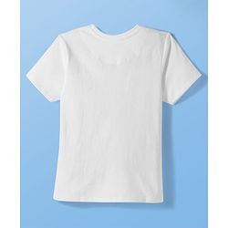 Pine Kids Disney Single Jersey Knit Half Sleeves T-Shirt With Marie Graphics - White