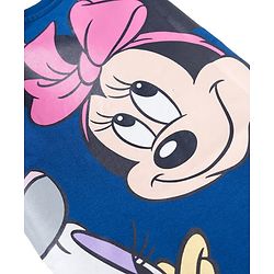 Pine Kids Disney 100% Cotton Knit Half Sleeves T-Shirt With Front & Back Minnie & Daisy Graphic - Blue
