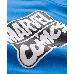 Pine Kids Marvel Terry Knit Half Sleeves Cut and Sew Hooded T-Shirt With Spider-Man Graphics - Multicolor