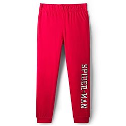 Pine Kids Marvel Single Jersey Knit Full Sleeves T-Shirt & Lounge Pant Night Suit With Spider Man Print - Navy Blue & Red