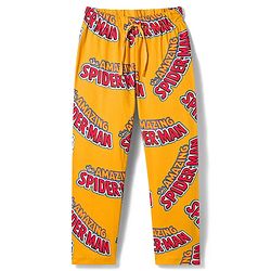 Pine Kids Marvel Single Jersey Knit Full Sleeves T-Shirt & Pajama Night Suit With Spiderman Print -  Blue
