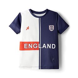 Pine Active Knit Half Sleeves England Printed T-Shirt - Navy Blue