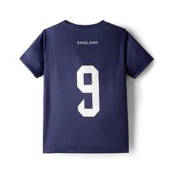 Pine Active Knit Half Sleeves England Printed T-Shirt - Navy Blue