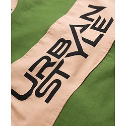 Pine Kids 100% Cotton Sleeveless  Urban Style Text Printed Tank T-Shirt- Olive Green