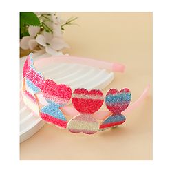 Pine Kids Free Size Hair Band With Butterfly Applique - Multicolour