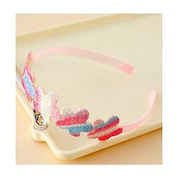 Pine Kids Free Size Hair Band With Floral Applique - Multicolour
