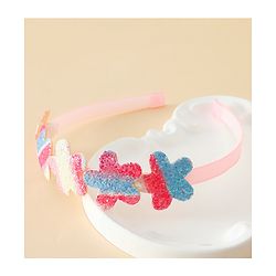 Pine Kids Free Size Hair Band With Floral Applique - Multicolour
