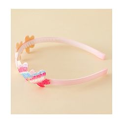 Pine Kids Free Size Hair Band With Floral Applique - Multicolour