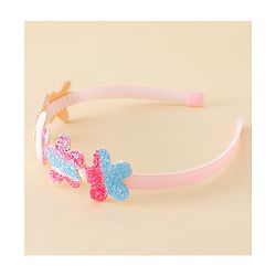 Pine Kids Free Size Hair Band With Floral Applique - Multicolour