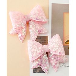 Pine Kids Free Size Bow & Butterfly Clips Pack of 2 - Pink.
