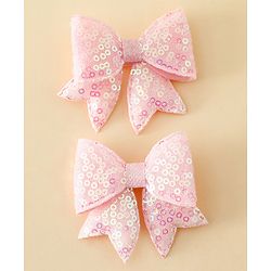 Pine Kids Free Size Bow & Butterfly Clips Pack of 2 - Pink.