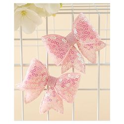 Pine Kids Free Size Bow & Butterfly Clips Pack of 2 - Pink.