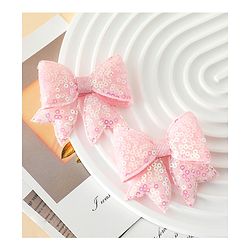 Pine Kids Free Size Bow & Butterfly Clips Pack of 2 - Pink.