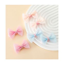 Pine Kids Free Size Bow & Butterfly Clips Pack of 6- Multicolor