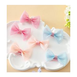 Pine Kids Free Size Bow & Butterfly Clips Pack of 6- Multicolor