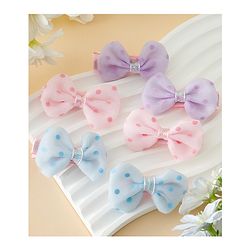 Pine Kids Free Size Bow & Butterfly Clips Pack Of 6 - Multicolor