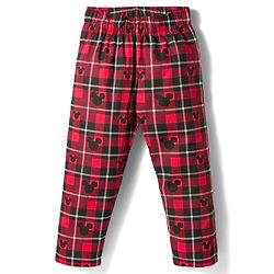 Pine Kids Disney Cotton Woven Full Sleeves Shirt & Pyjama Co-ord Night Suit With Mickey Mouse Print - Multicolor