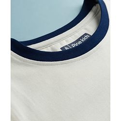Pine Kids 100% Cotton Knit Half Sleeves Beach Theme Printed T-Shirt - White