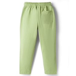 Pine Kids Ottoman Knit Half Sleeves Solid Color T-Shirt & Lounge Pant Set - Light Green