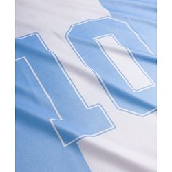 Pine Active Knit Drop Shoulder Raglan Half Sleeves T-Shirt with Numerical Print - Light Blue