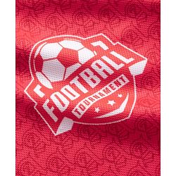 Pine Active Knit Half Raglan Sleeves T-Shirt With Soccer Print - Red