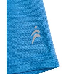 Pine Active Knit Drop Shoulder Half Sleeves Printed T-Shirt - Royal Blue