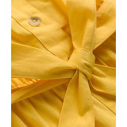 Pine Kids Poplin Woven Sleeveless Solid Dress - Yellow