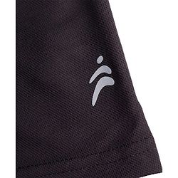 Pine Active Knit Drop Shoulder Half Sleeves T-Shirt with Sports Print - Black