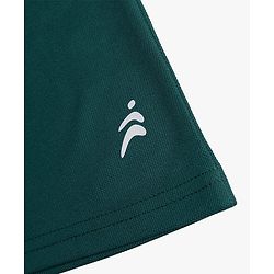 Pine Active Knit Drop Shoulder Half Sleeves T-Shirt with Sports Print - Green