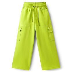 Pine Kids Knit Full Length Solid Lounge Pant - Lime Green