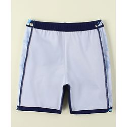 Pine Active Sea Life Printed Swimming Trunk & Cap - Navy Blue