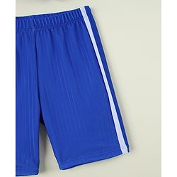 Pine Active Solid Swimming Trunk With Cap - Blue