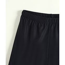Pine Kids Swimming Trunks with Text Print - Black